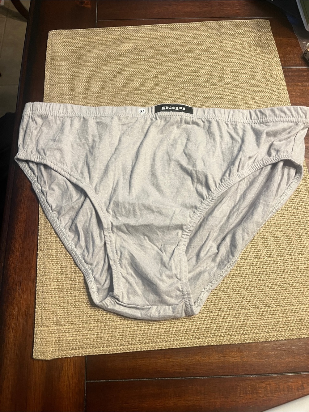 Lot 67 papi Men's Cotton Briefs - bikini Light Gray xl